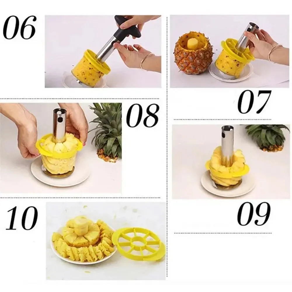 1PCS Spot Stainless Steel Pineapple Peeler Pineapple Corer Slicer Fruit Cutter Easy Slicer Peeler Kitchen Gadget Delivery Fast