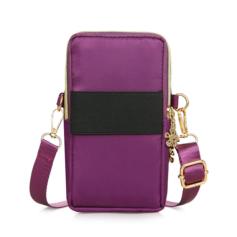 Mobile Phone Bag, WOMEN'S Crossbody Mini Bag, 2024 New Fashion Mom Mommy Coin Bag, Neck Hanging Running Cover