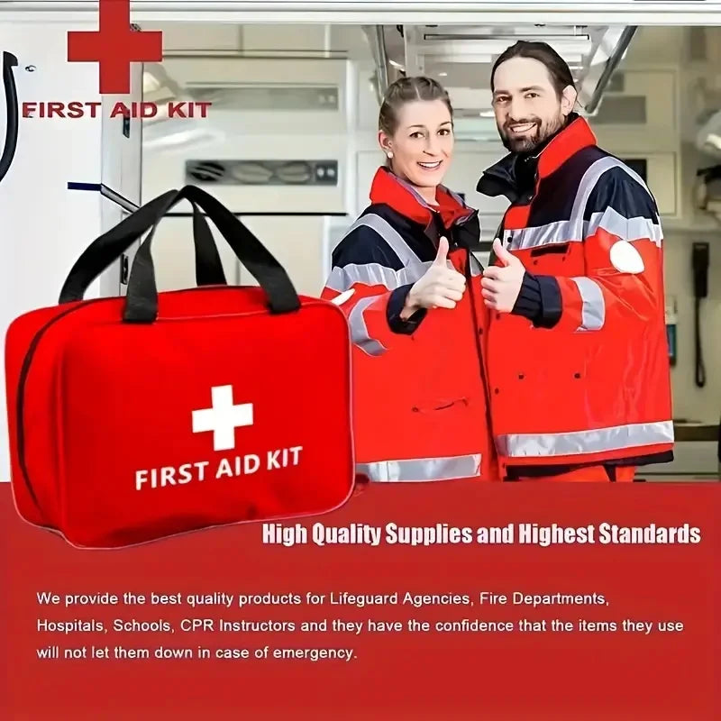 Multi-purpose small/large first aid kit: portable first aid kit for outdoor hunting, hiking, camping, including emergency suppli