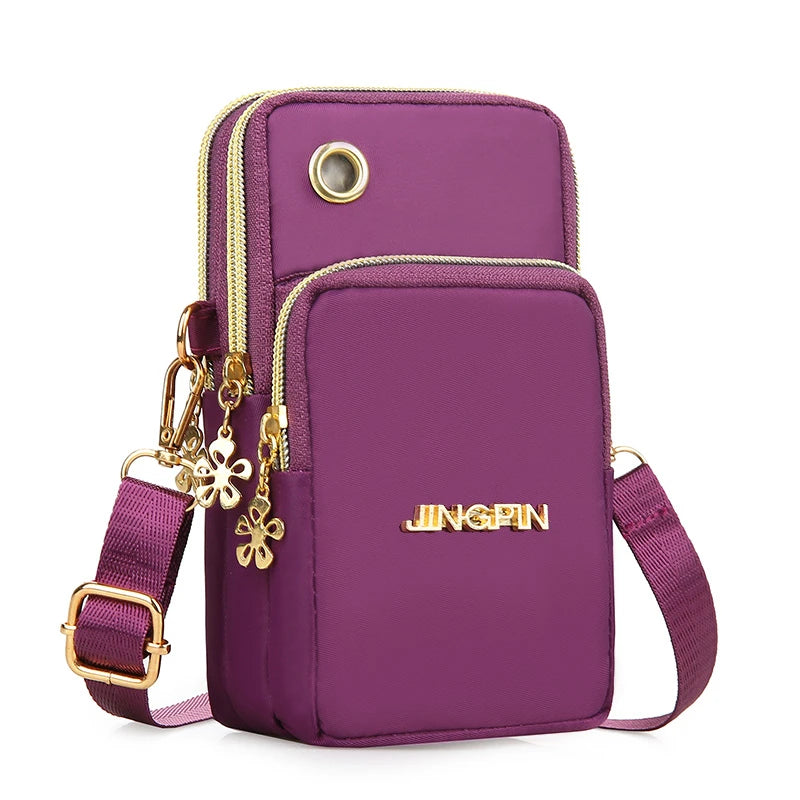 Mobile Phone Bag, WOMEN'S Crossbody Mini Bag, 2024 New Fashion Mom Mommy Coin Bag, Neck Hanging Running Cover