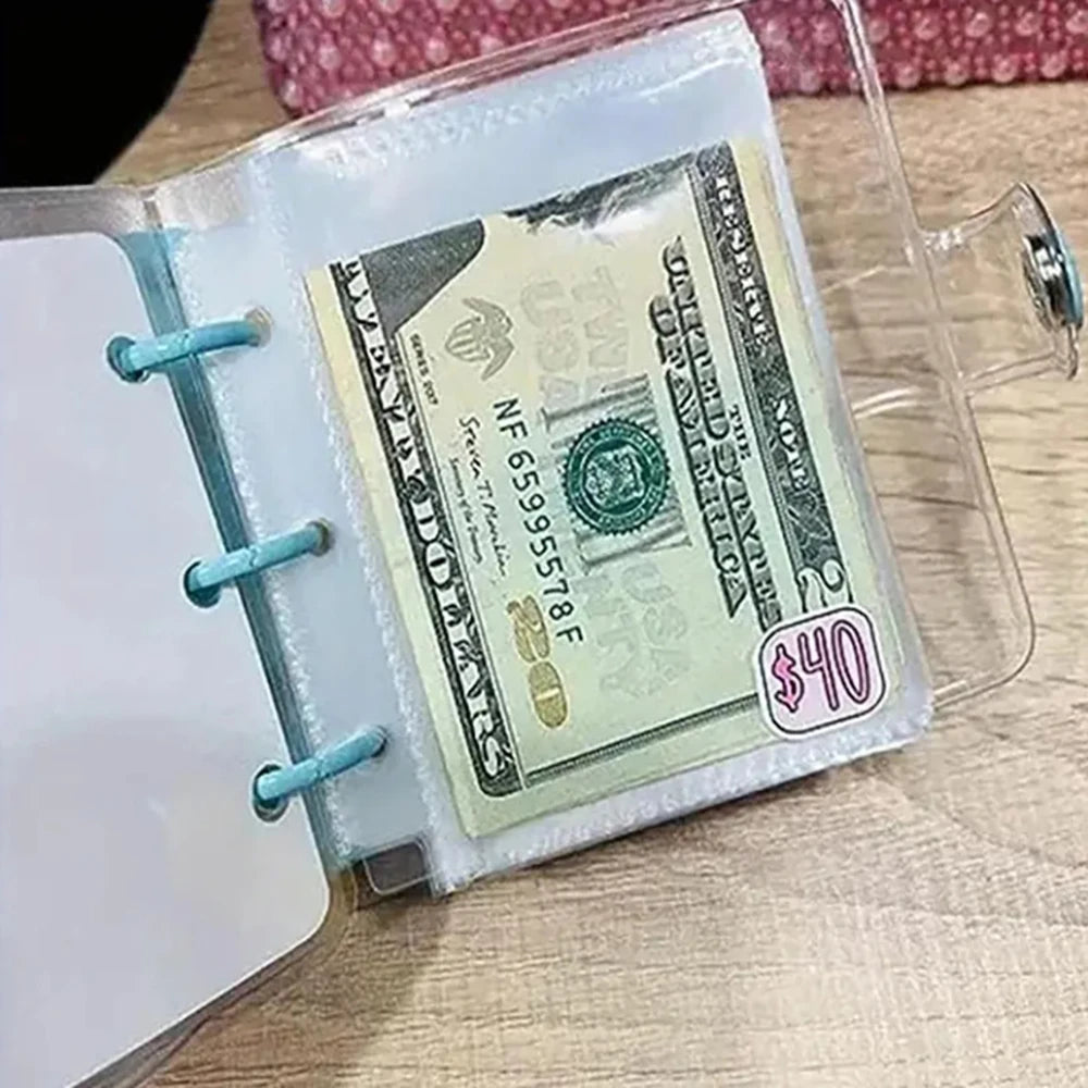 Savings Challenge Binder, Money Saving Binder, Savings Challenges Book With Envelopes, Mini Budget Binder With Cash Accessories